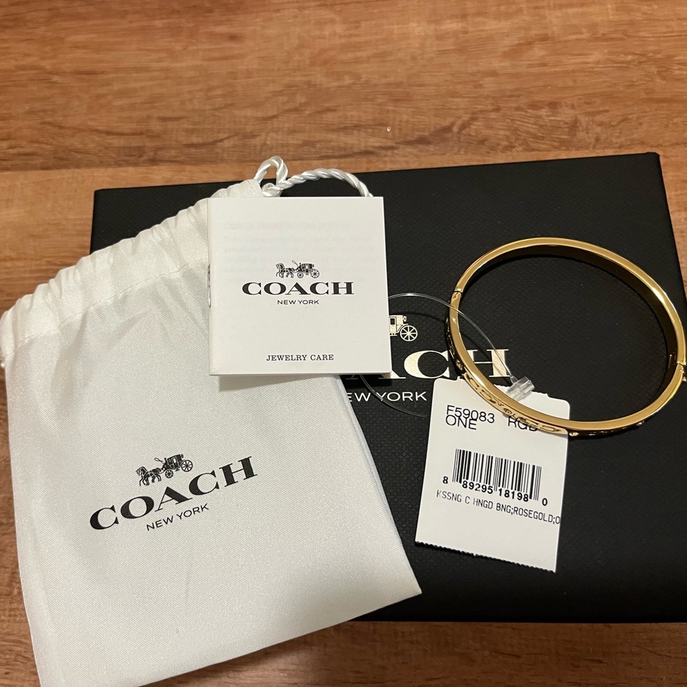 NWT Gold Coach Bracelet